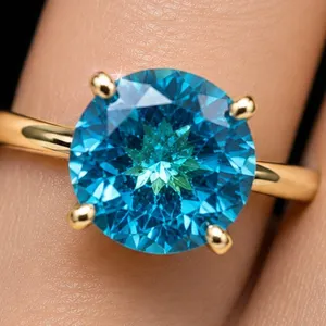 10k(2g), Blue Topaz (2.3ct) Ring, Size 6.25 Retail value $2800