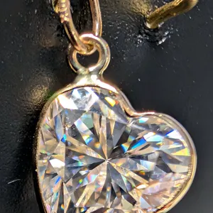 10k Moissanite (1.95ct) Pendant Retail value $600