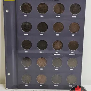 Canada Large Cent (Page of 20) : 1858; 1859; 1876H; 1881H; 1882H; 1884; 1886; 1887; 1888; 1890H; 189