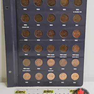 Canada One Cent (Page of 30) : 1949; 1950; 1951; 1952; 1953NSF; 1953SF; 1954; 1955; 1956; 1957; 1958