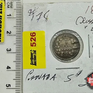 Canada Five Cent 1874 (Consignor Note: Crosslet 4)
