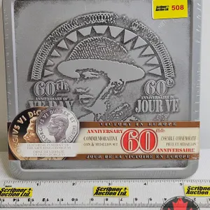 RCM Canada 2005 : Five-Cent Victory in Europe : VE-Day 60th Anniversary Commemorative Coin & Medalli