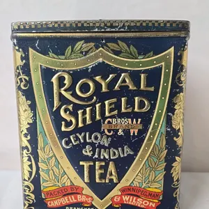 Royal Shield Tea Tin - Campbell Bros. & Wilson Ltd. - Wpg. MB