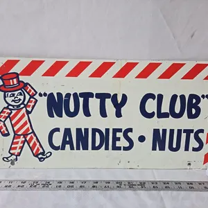 Nutty Club Candies & Nuts Display Topper - original