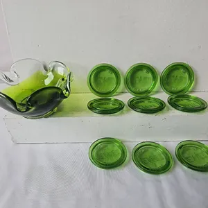 Emerald Green Jewel Sealer (9) Tops & Candy Dish