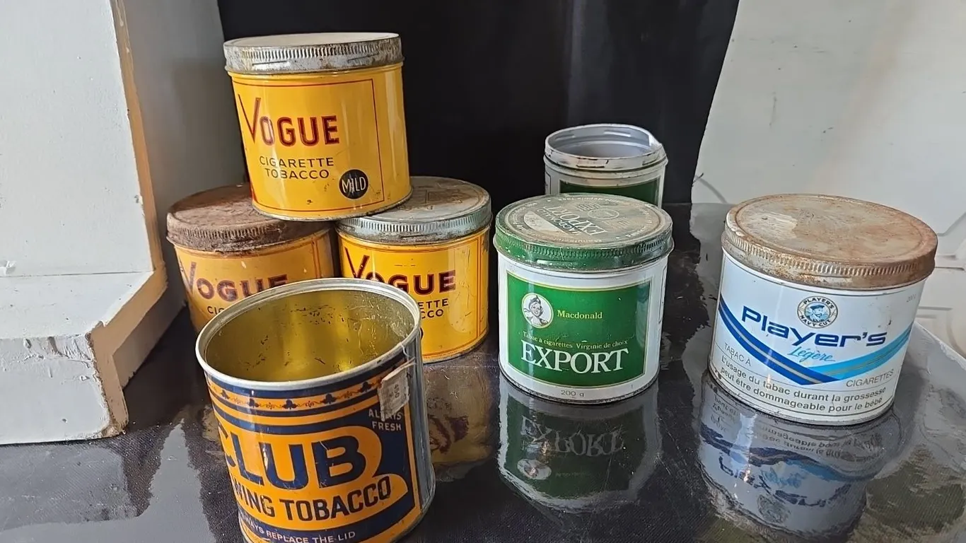 7 - Tobacco cans