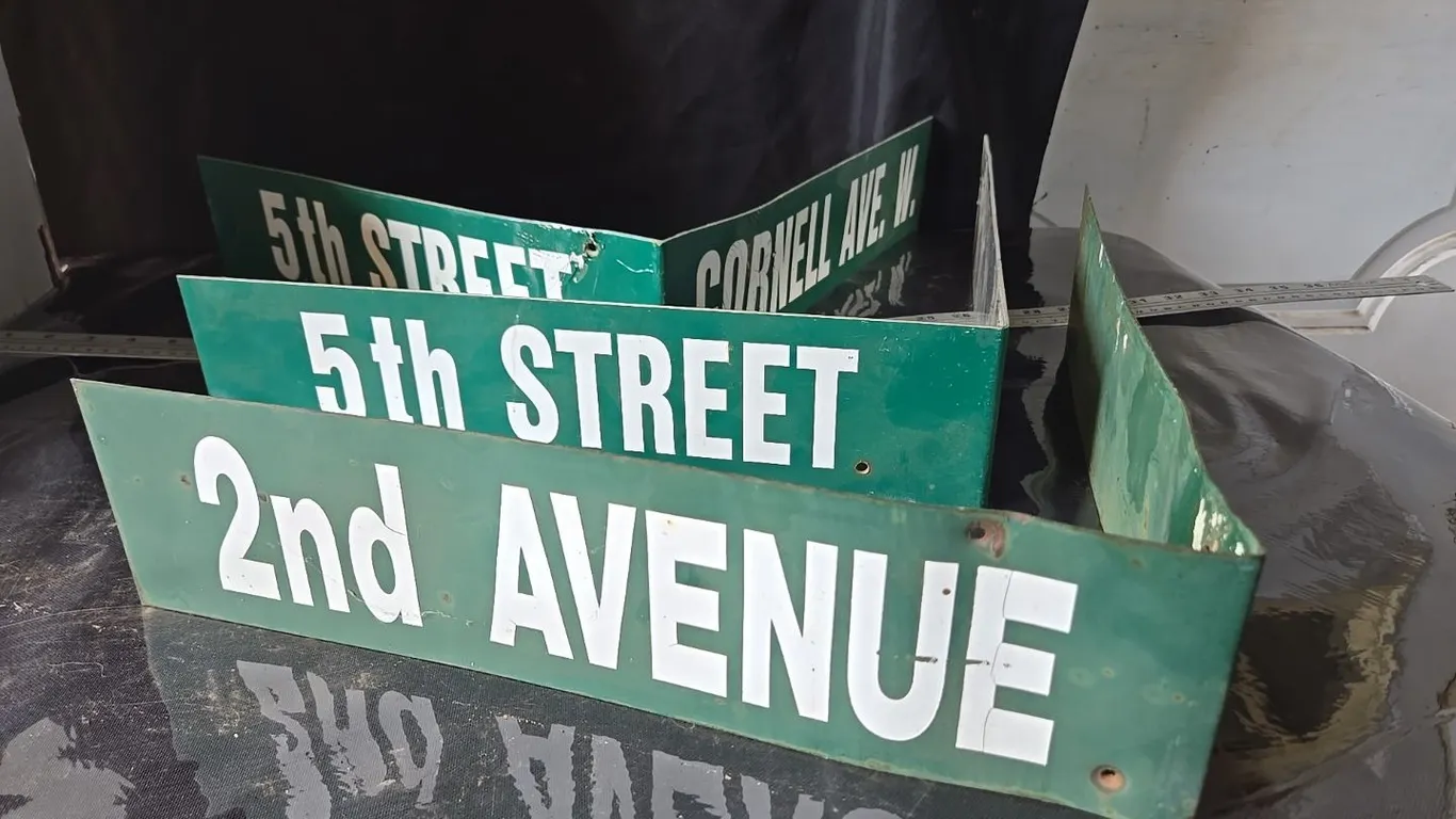 3 - Street Signs - folding double-sided