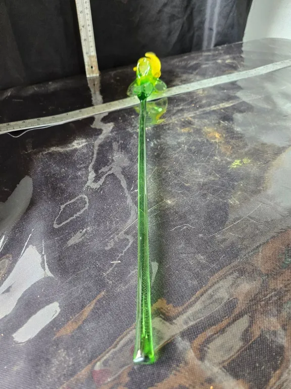 Hand-blown flower - 22" length