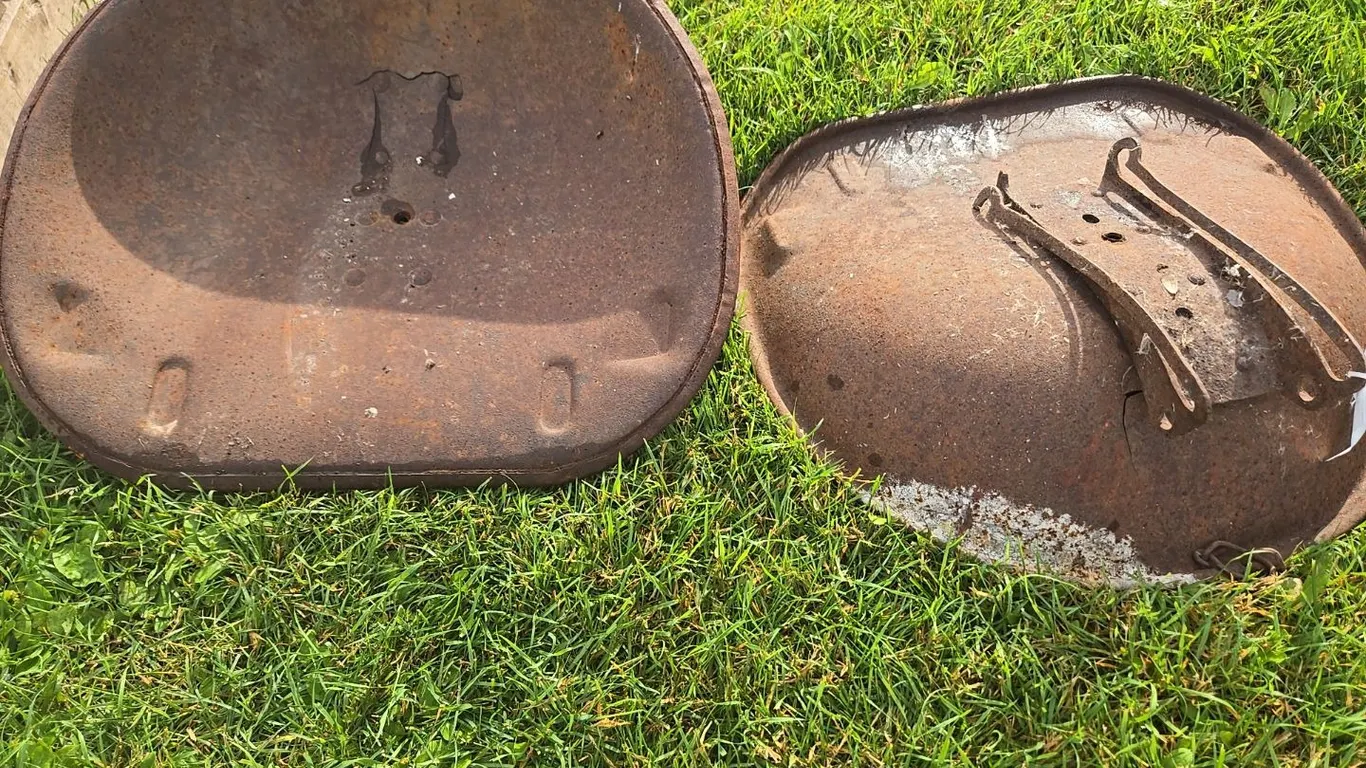 2 - tin implement seats