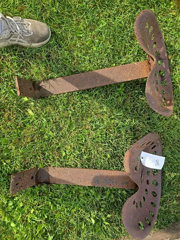 2 - tin implement seats