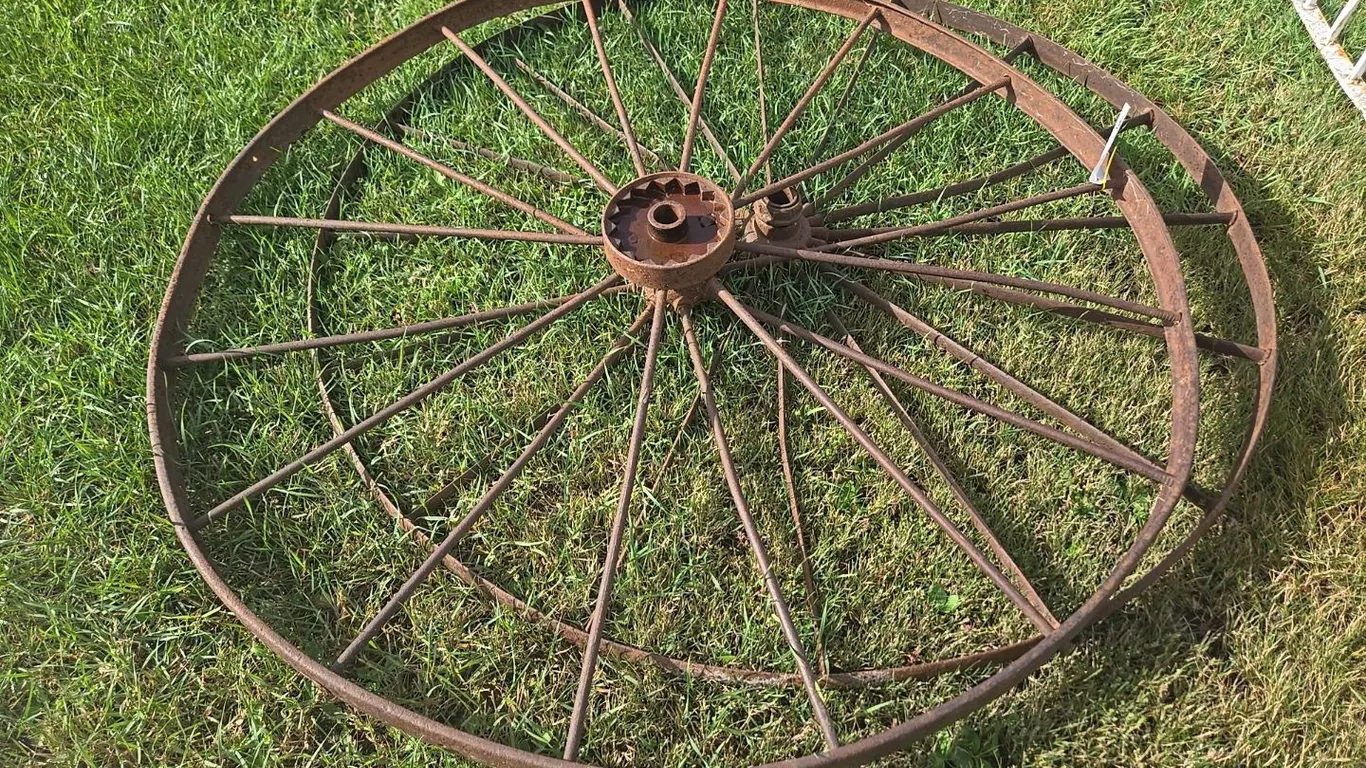 Pair Steel Wheels - 54" dia.