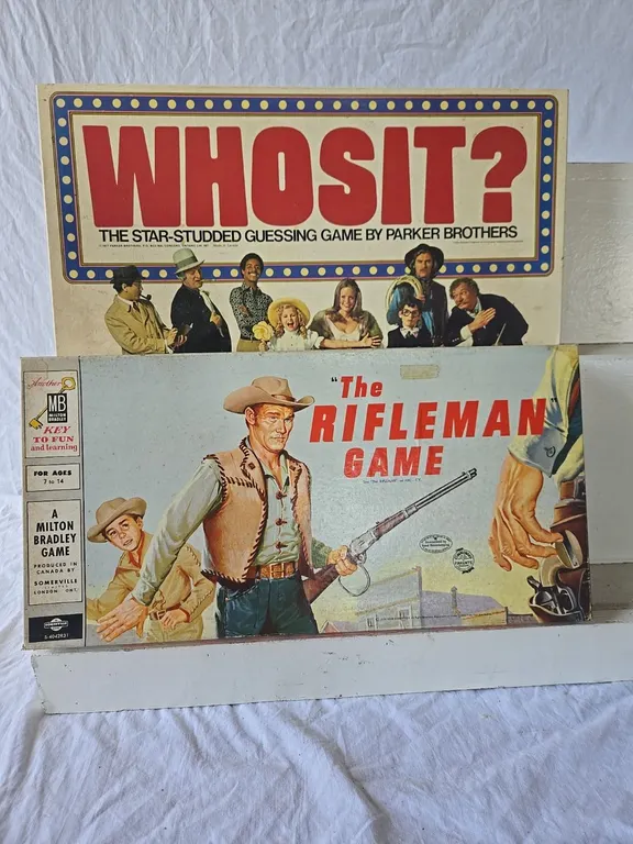 The Rifleman & Who's It Board Games - unsure if complete