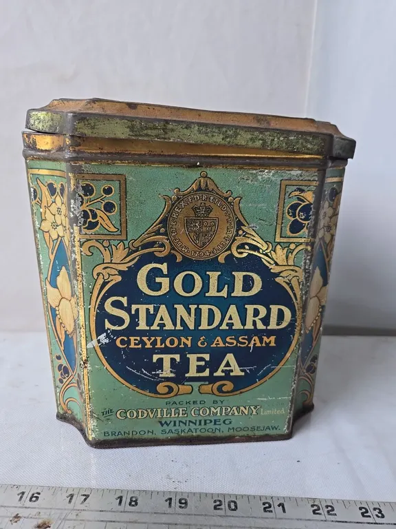 Gold Standard Tea Tin - Codville Co. Wpg