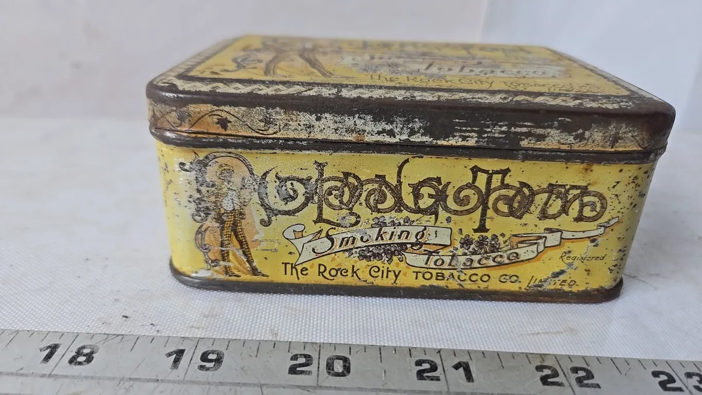 Long Tom Tobacco Can - Rock City Tobacco Co.