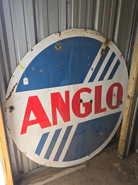 Anglo Dealer Sign 66" Dia. - Original