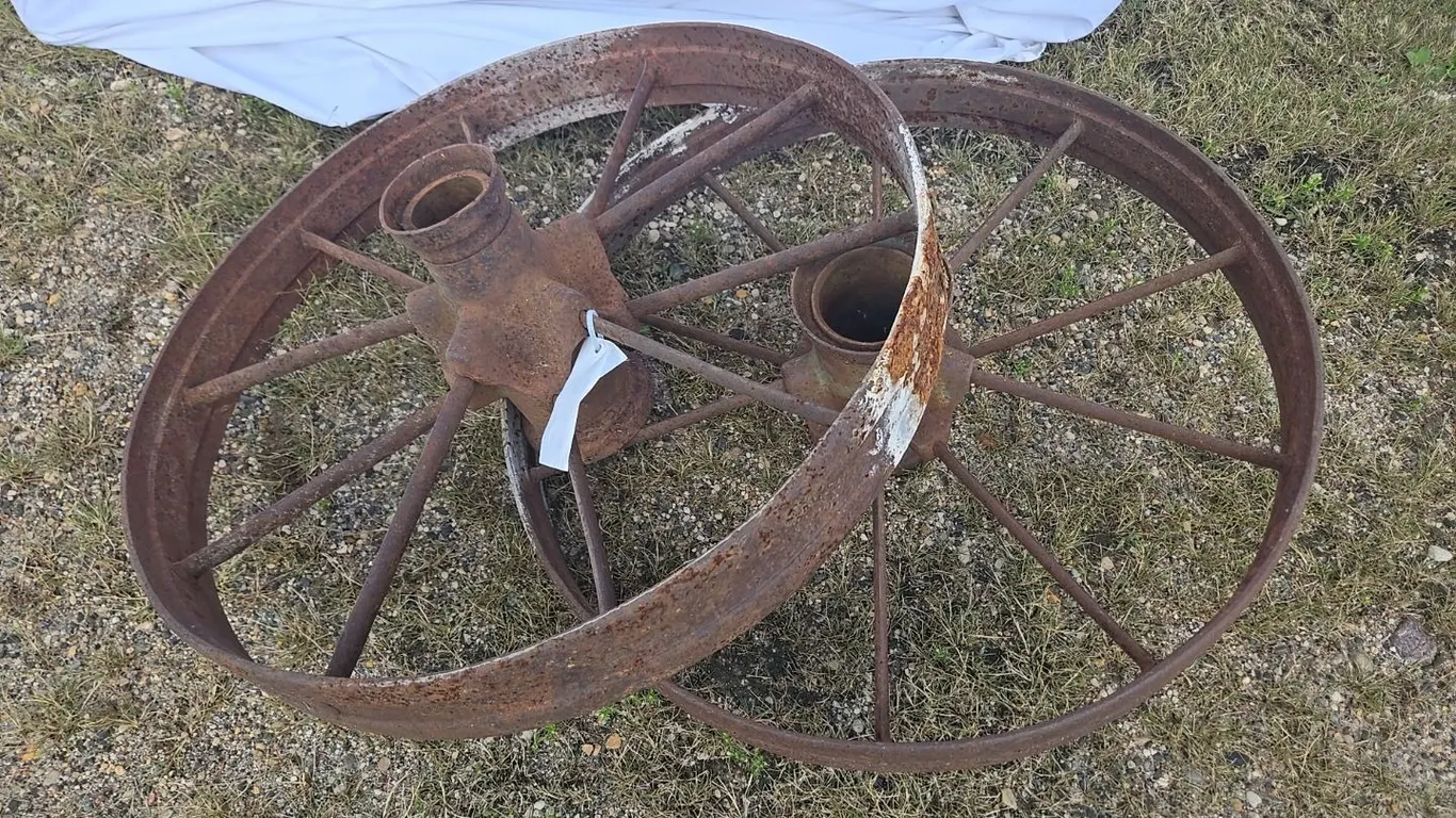 Pair Steel Wheels - 29" dia.