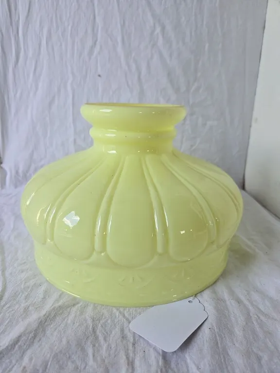 Vaseline Gas Lantern Shade - 9.5" dia.