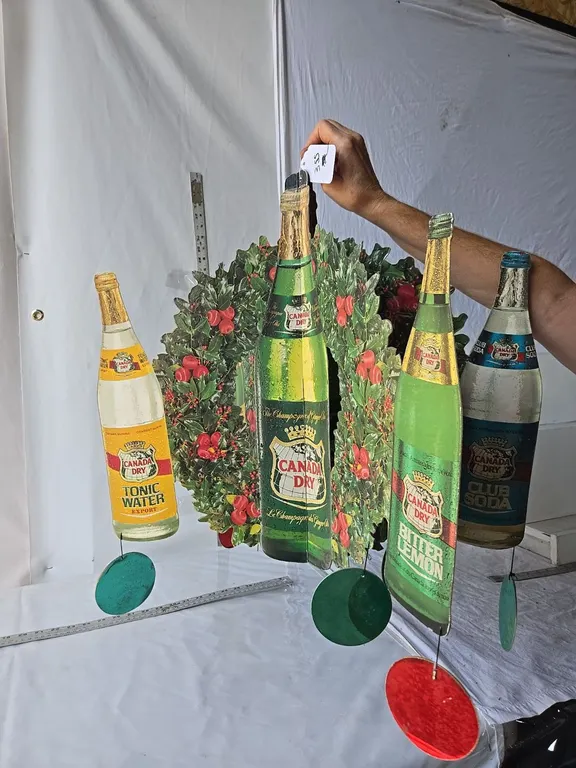 Canada Dry Christmas Hanging Sign - 24" dia.