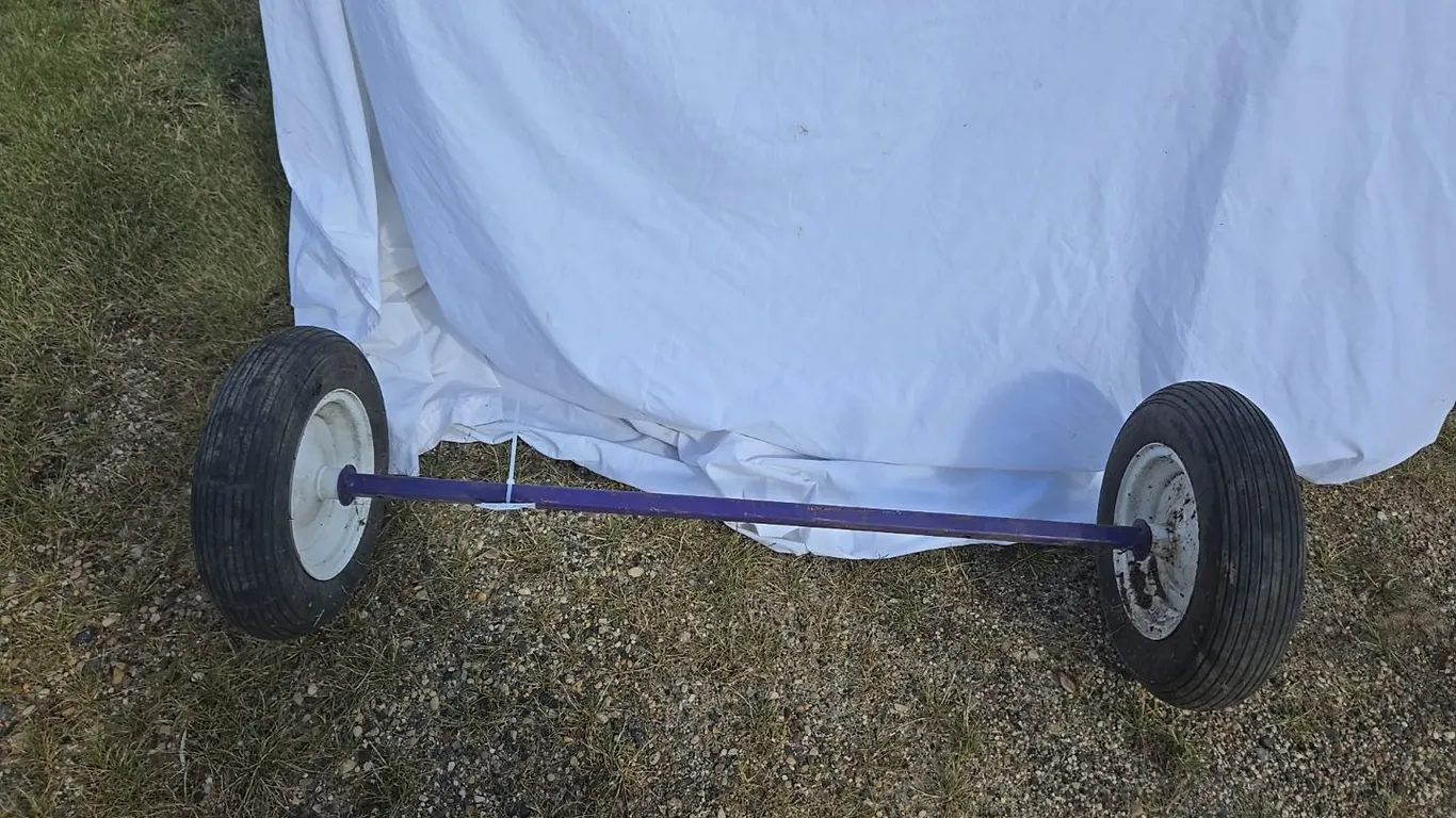 Utility Trailer Axle & Wheels - 4.80/4.00-8