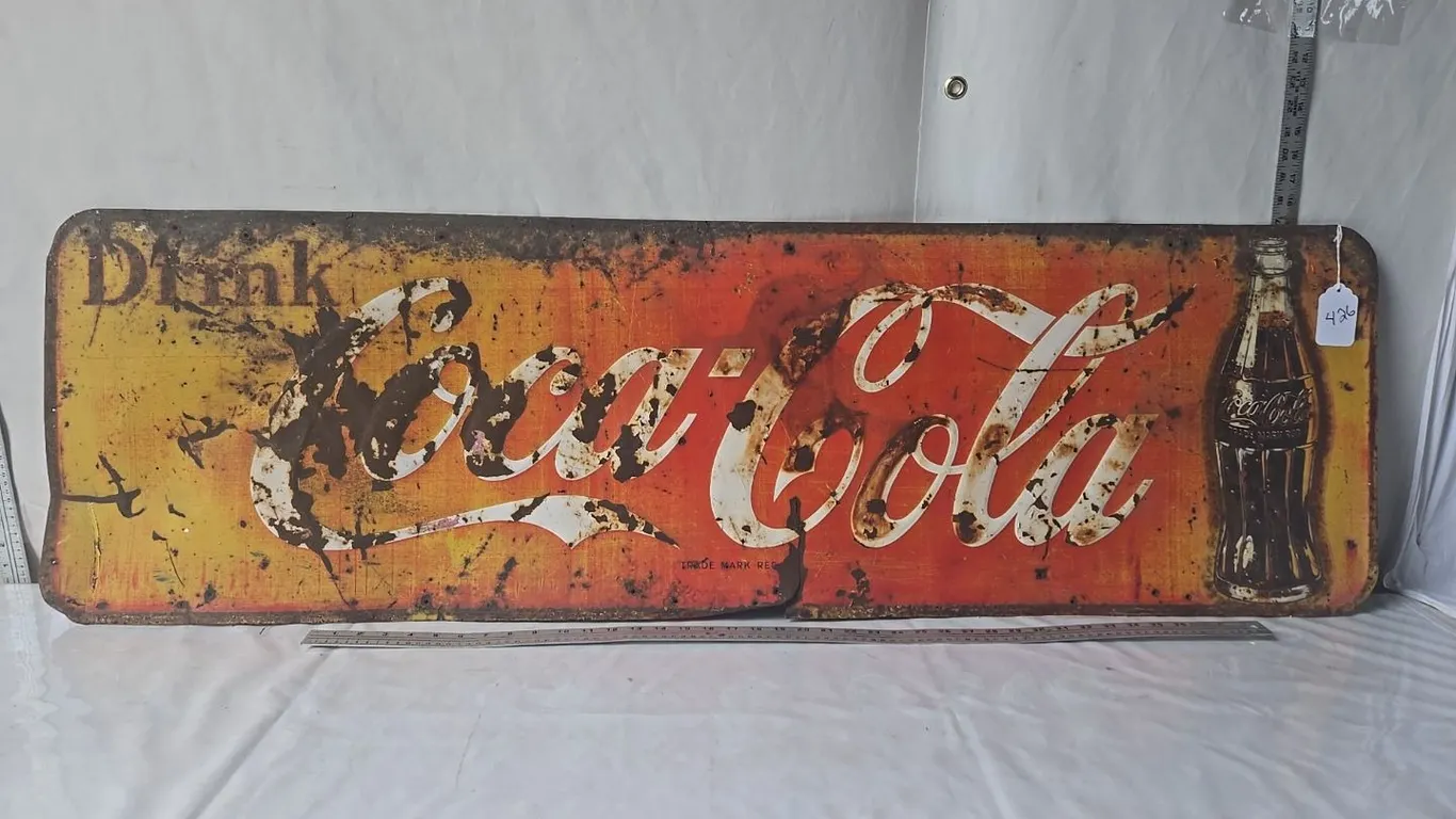 Drink Coca-Cola Bottle Sign - original