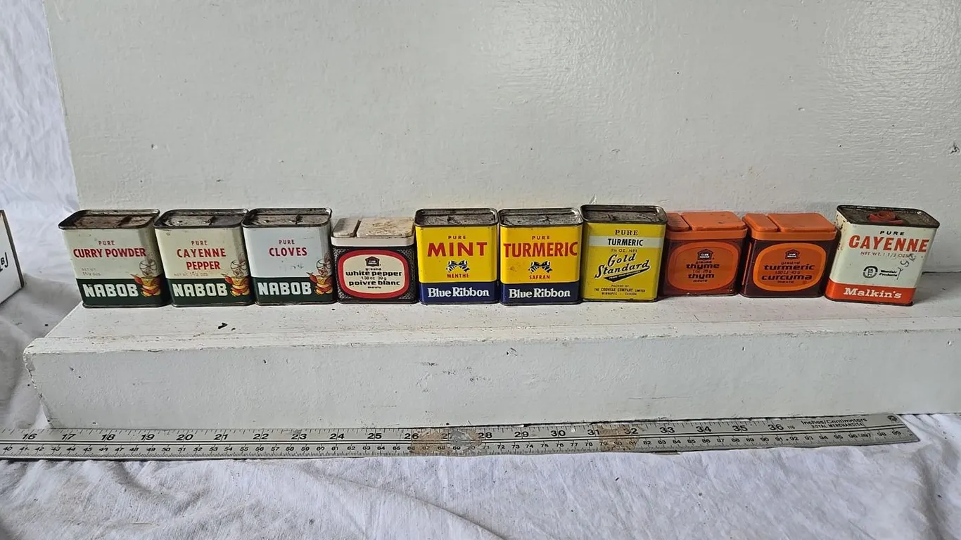 Variety of Spice Tins