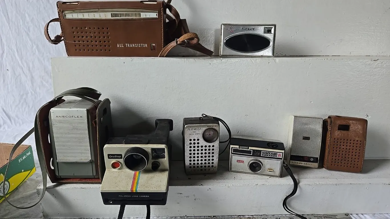 Transistor Radios & Polaroid Camera