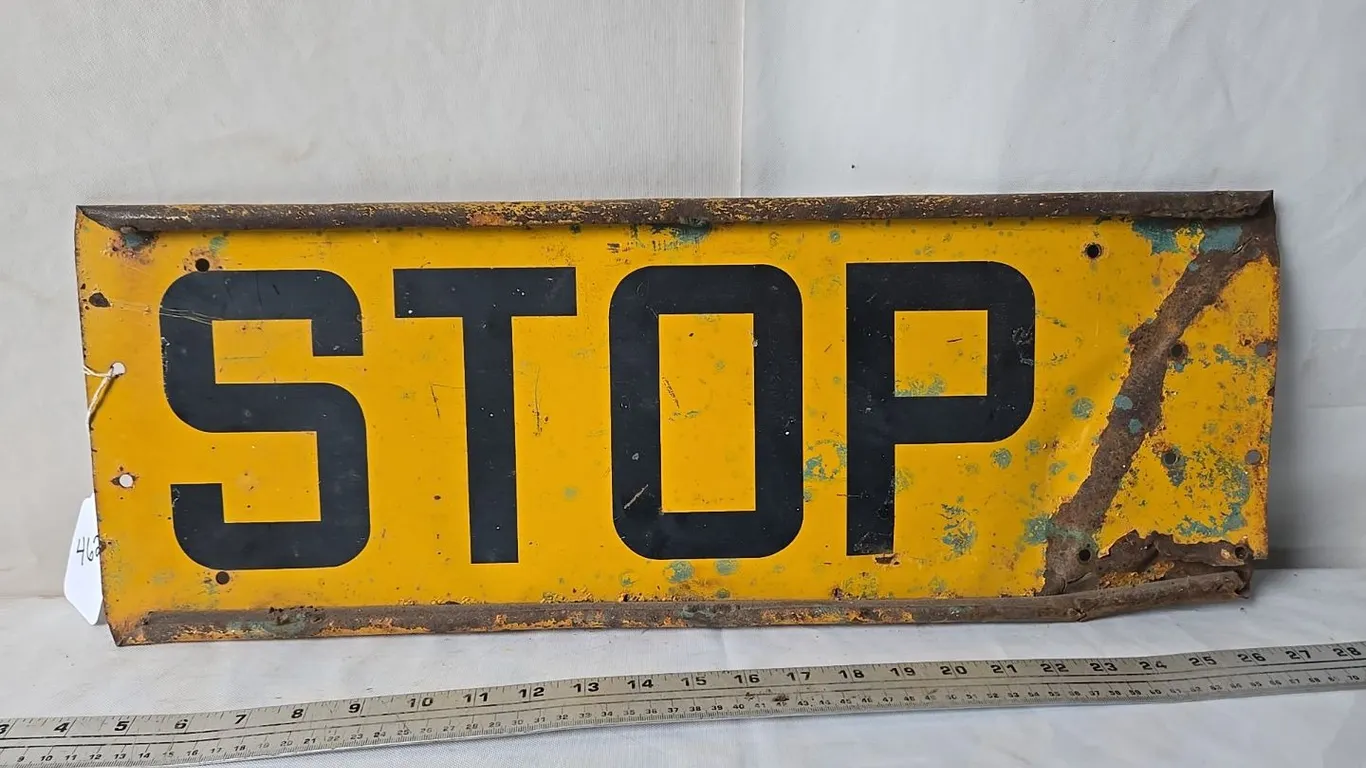 School Bus Stop Sign - original