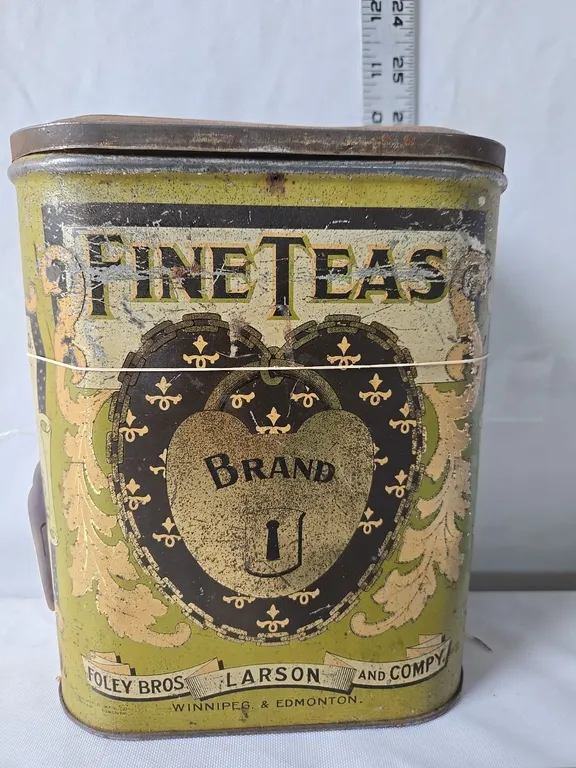Lock Brand Teas Tin - Foley Bros., Larson & Co - Wpg.
