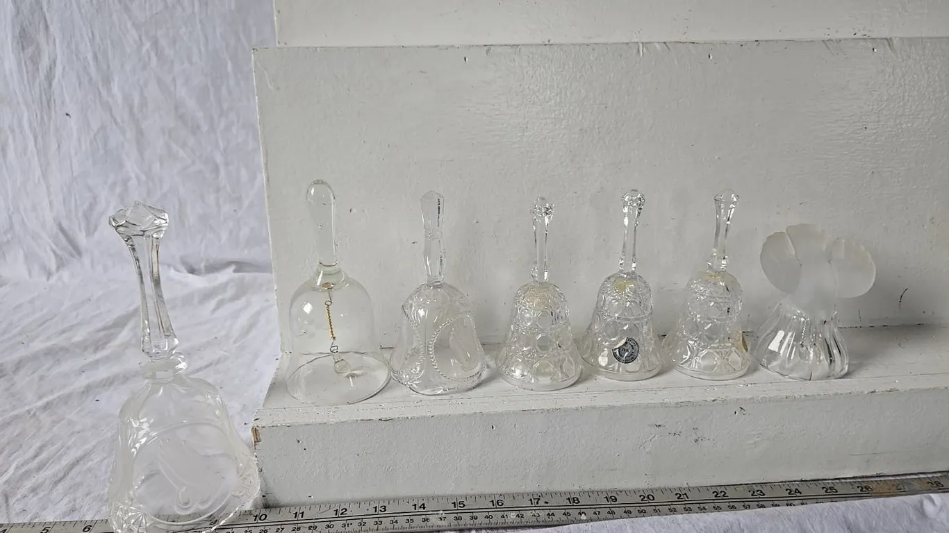 Clear Glass Bells - some missing dingers