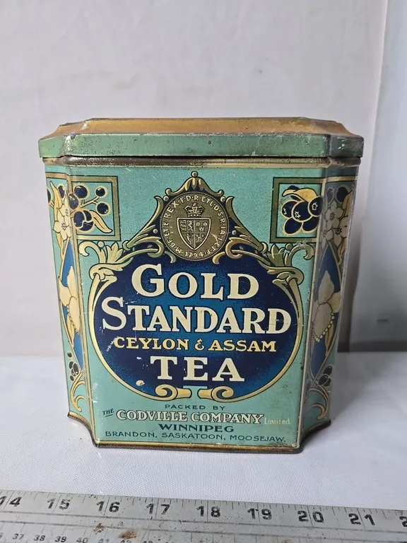 Gold Standard Tea Tin - Codville Co. Wpg