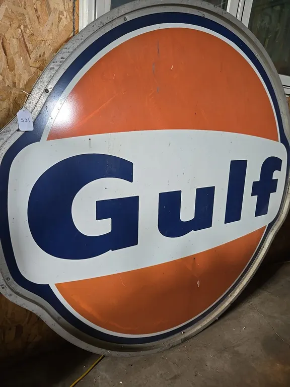 Gulf Dealer Sign - original