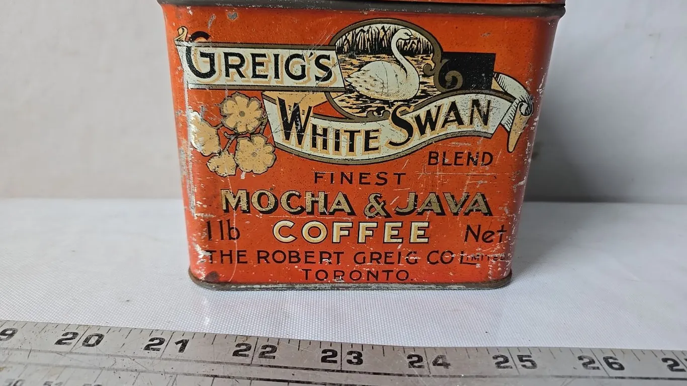 Greig's White Swan Coffee Tin - 1lb.