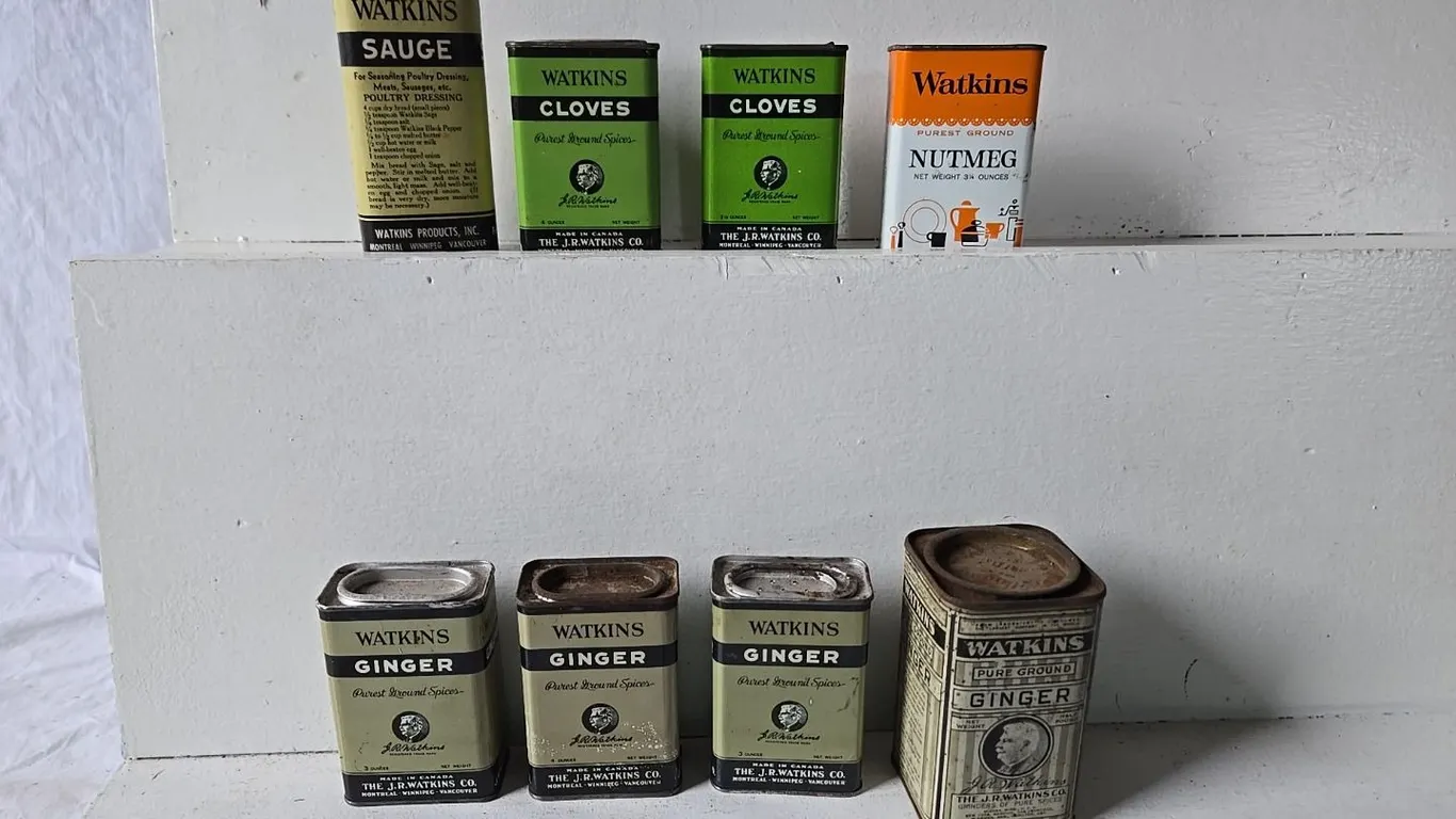 Watkins Spice Tins