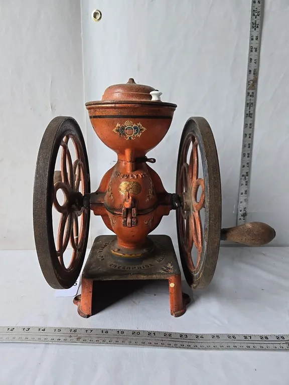 Enterprise Mfg. Cast Iron Coffee Mill - original paint