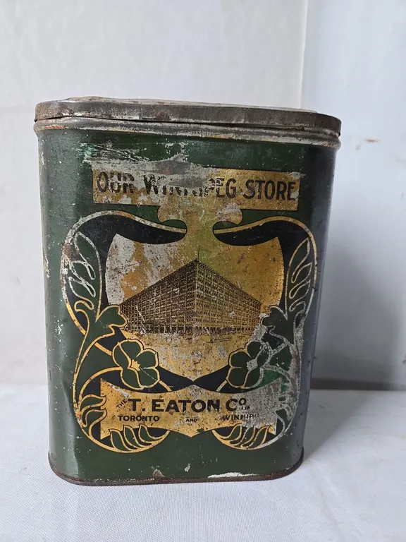 T. Eaton's Tea Can - lots of scratching, some denting