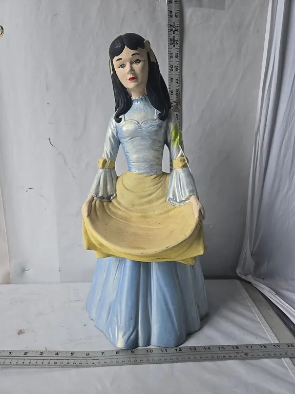 Ceramic Lady Figure - 21" tall
