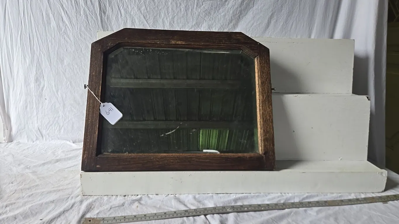Oak Dresser Mirror - needs work