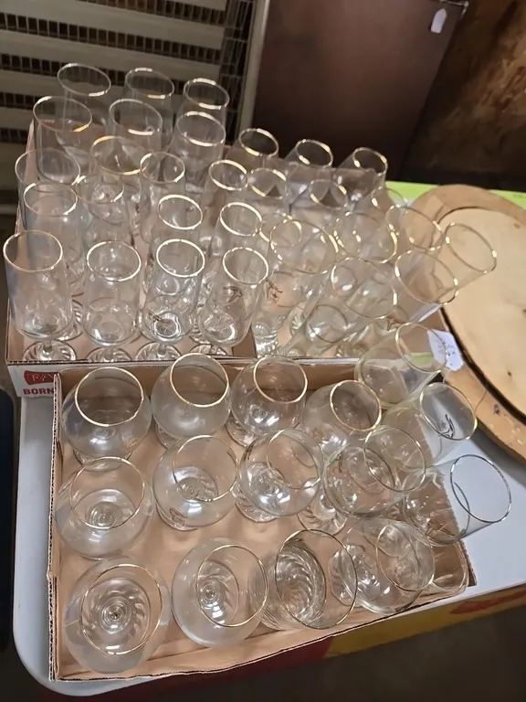 Lg. selection of olympic wine glasses