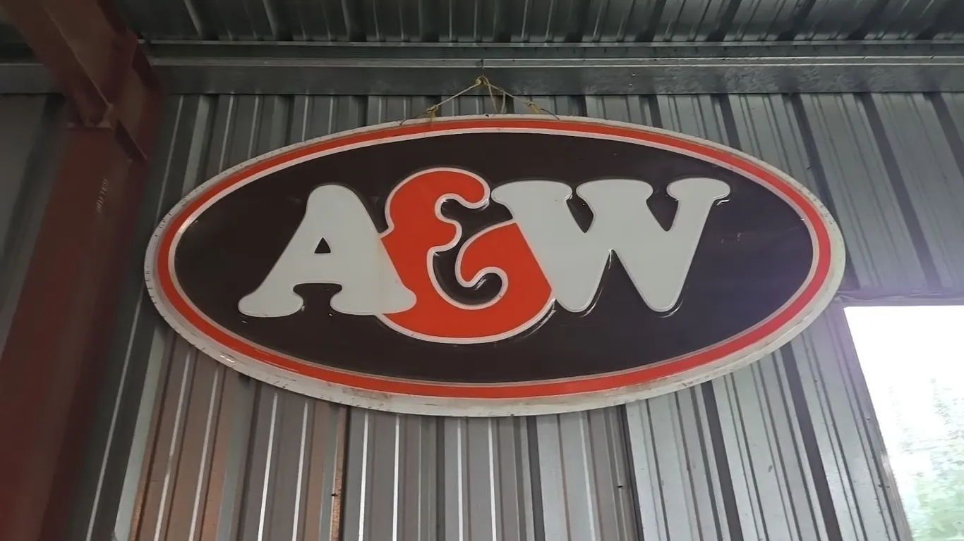 A&W Formed Plastic Sign - original