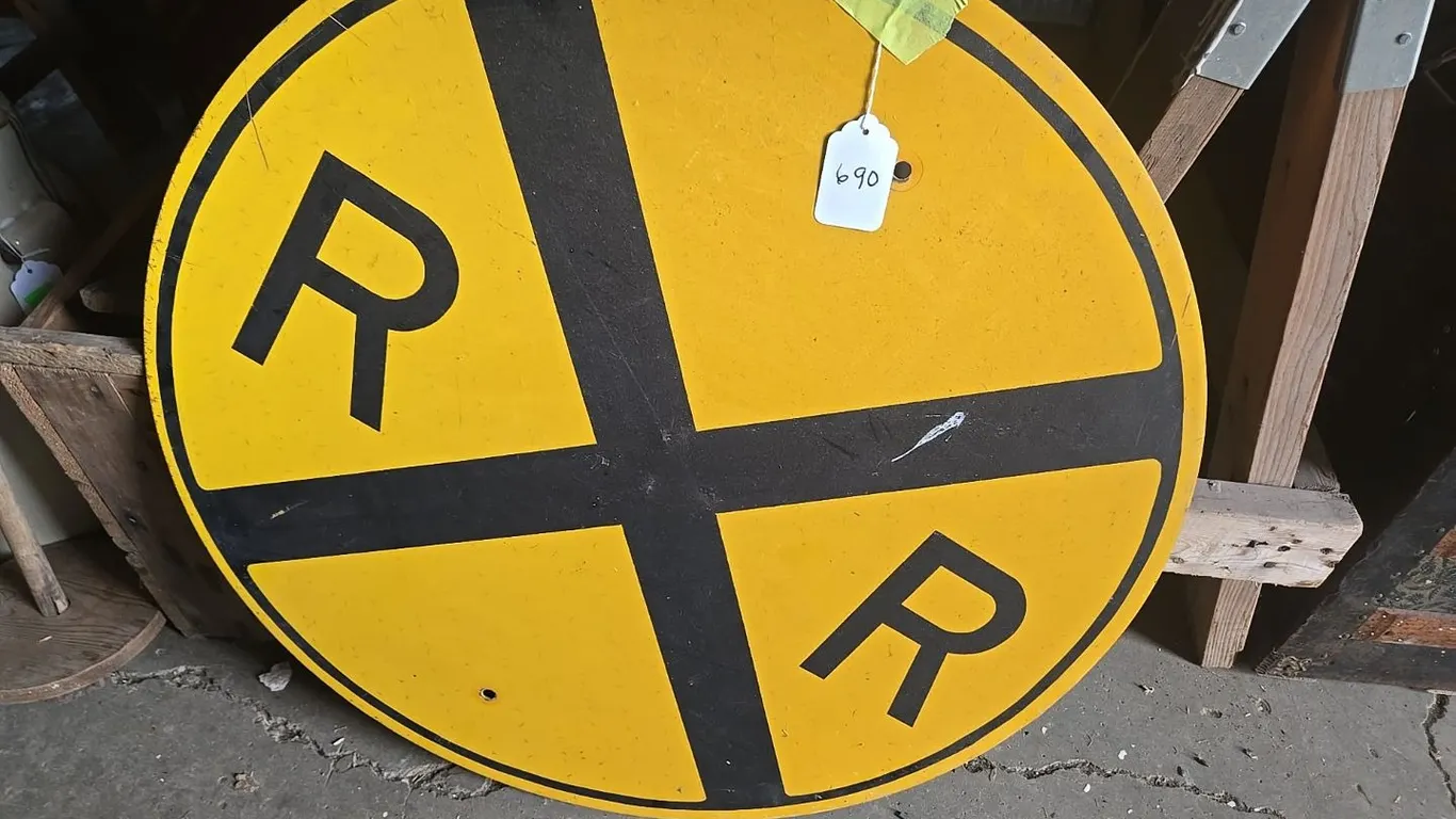 Railroad Crossing Sign - original