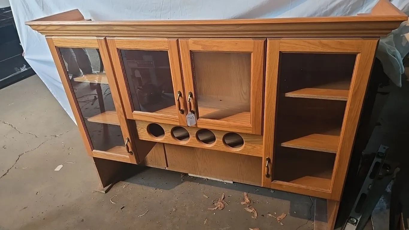 Oak China Cabinet Top