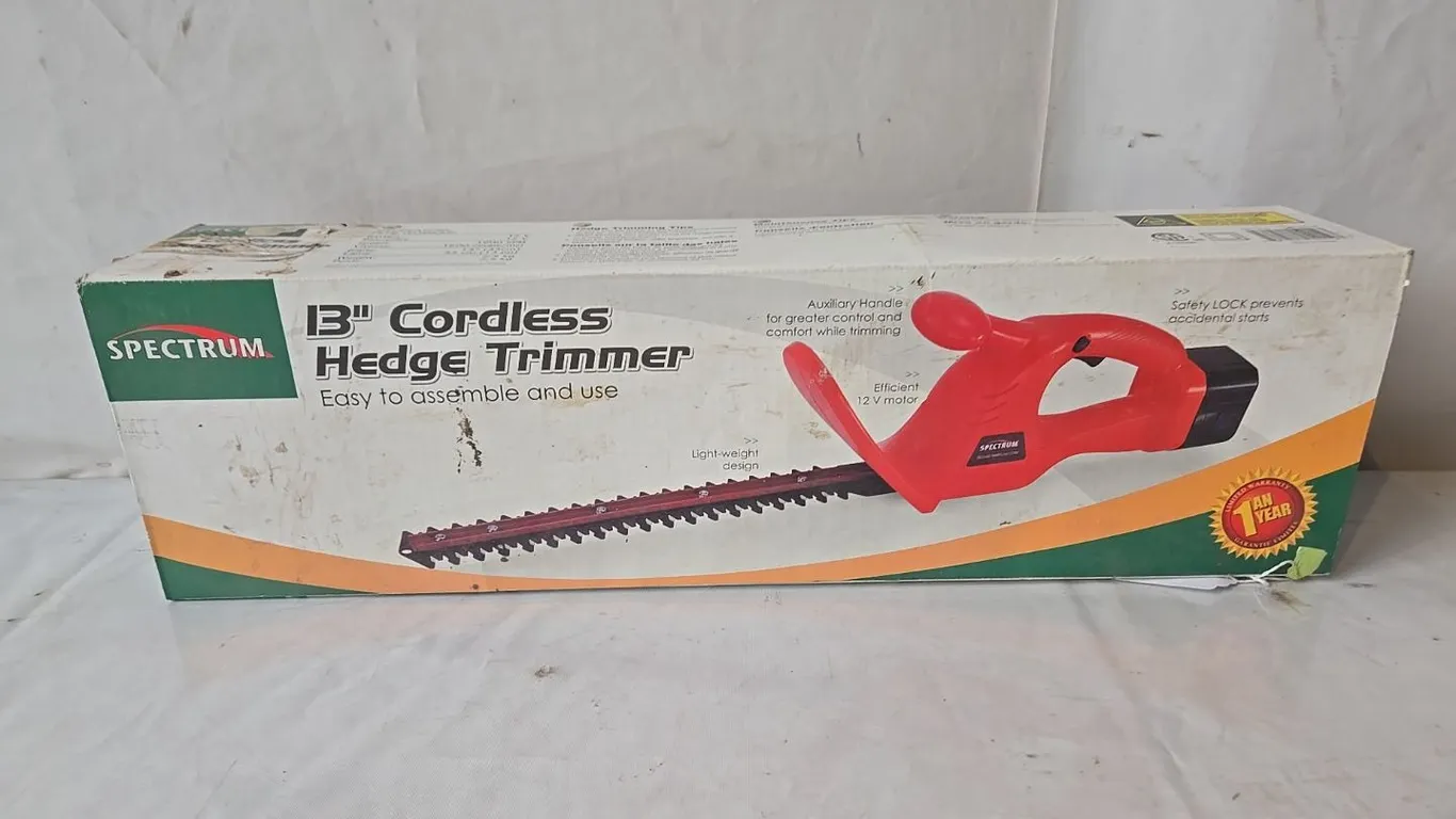 Spectrum 13" Cordless Hedge Trimmer - NIB