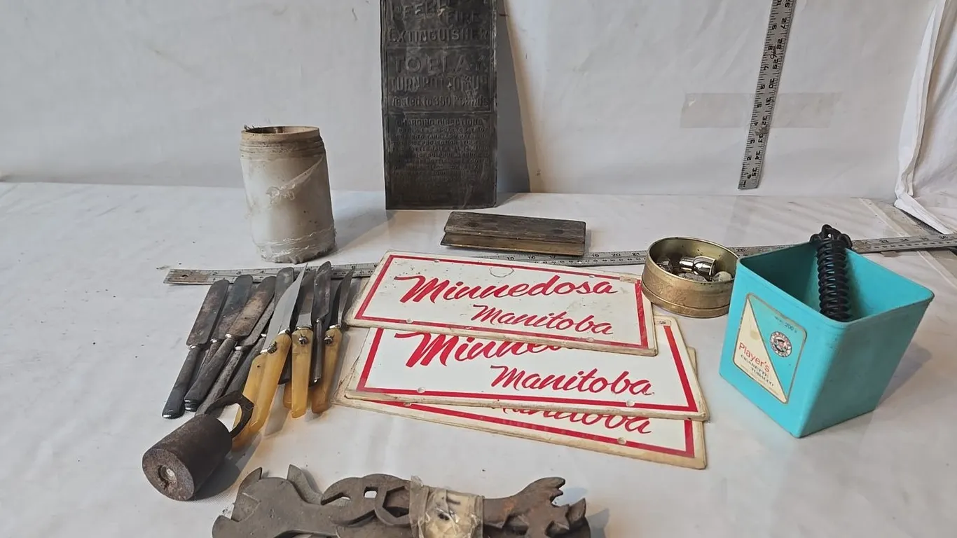 Vintage Tools, door springs, & cutlery