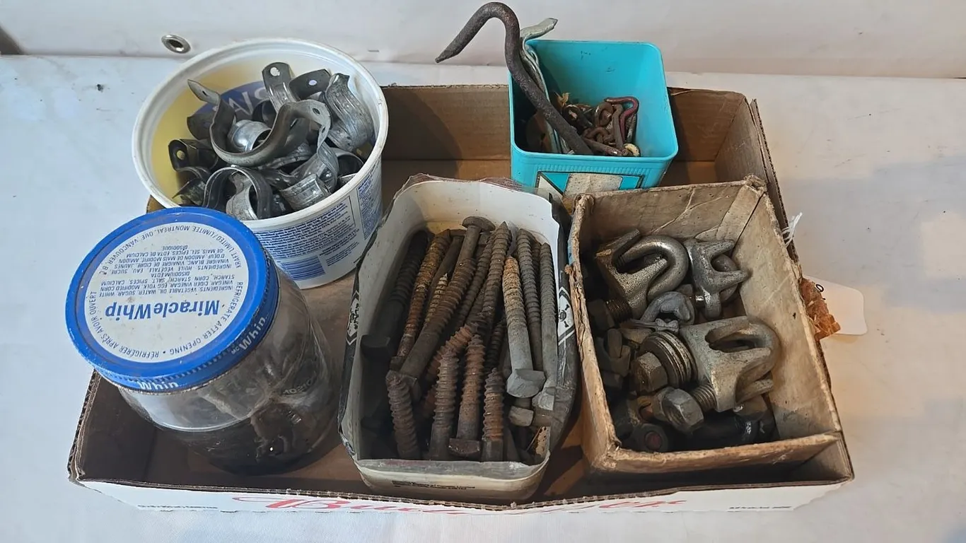 Cable Clamps, Hooks, Pipe brackets, etc.