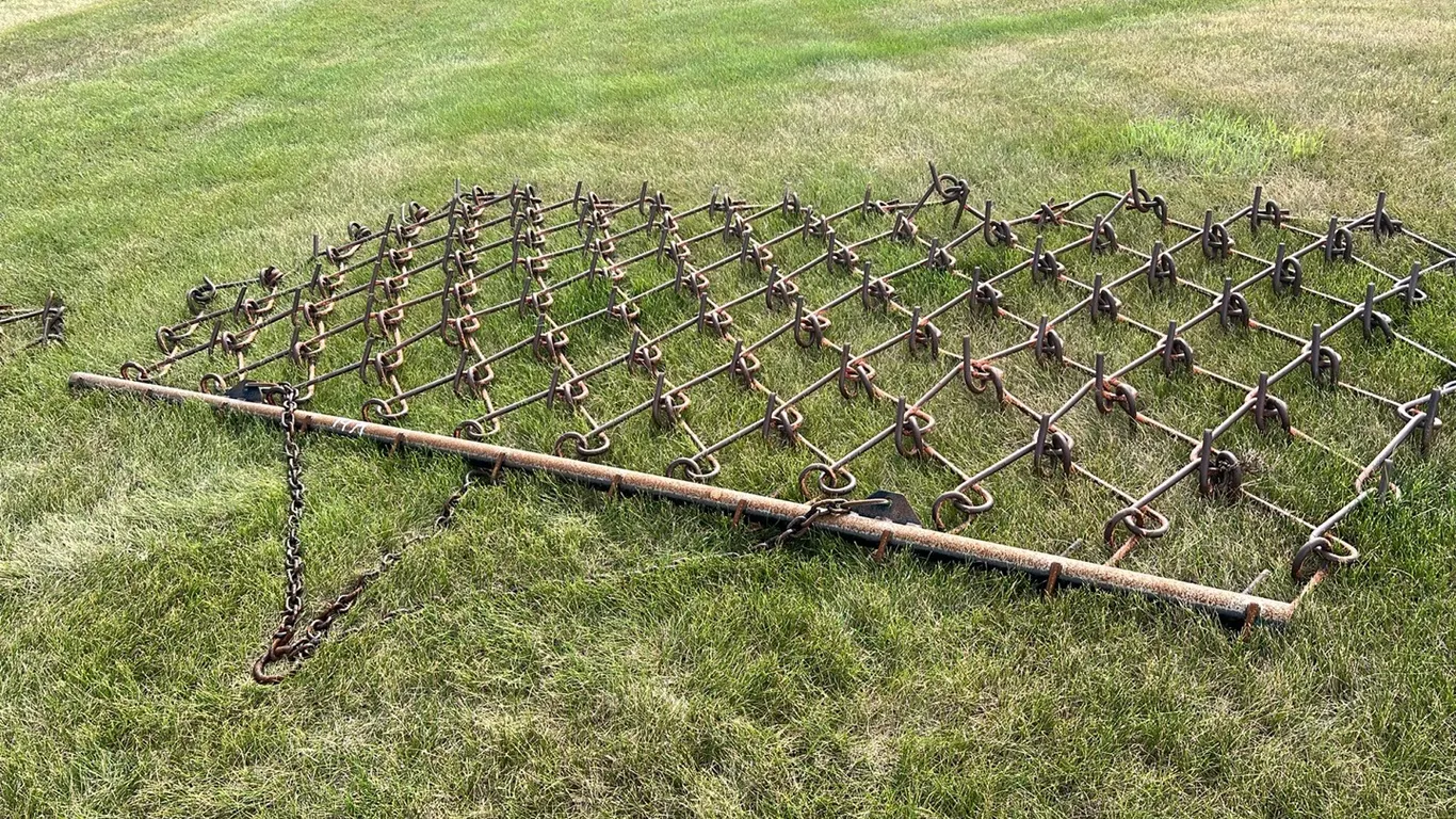 12' Chain Harrows on Draw Bar
