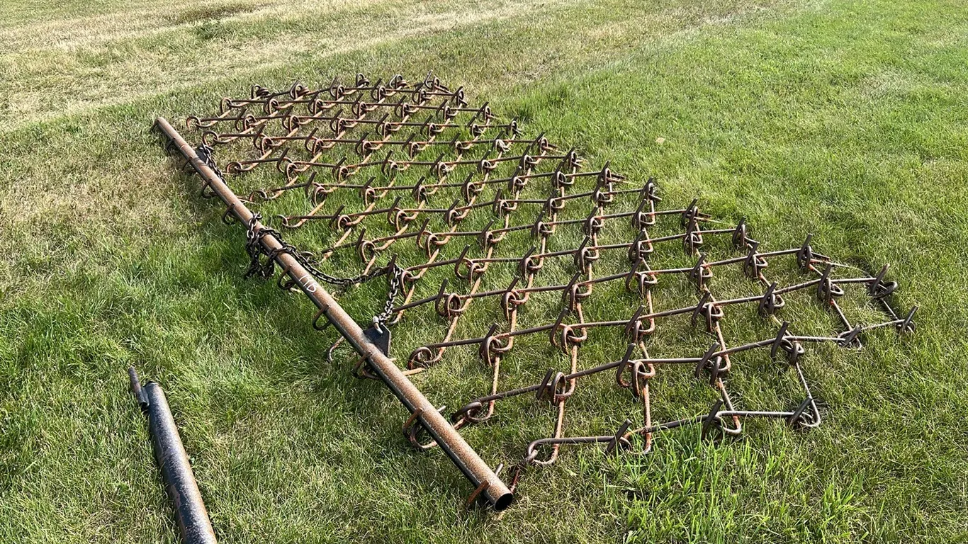 12' Chain Harrows on Draw Bar