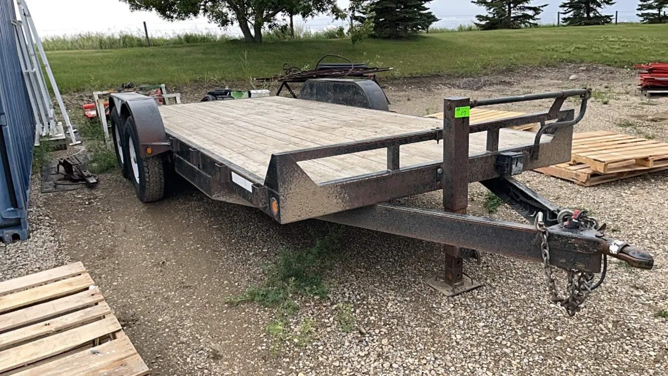 2007 16' Tandem Axle Flatdeck Trailer with 2' Dovetail VIN: 3BZHP182X7C002997