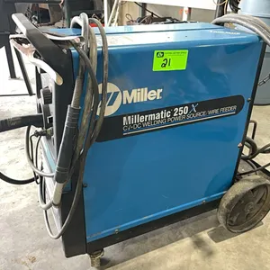 Miller Matic 250X Mig Welder on Cart with Gauges