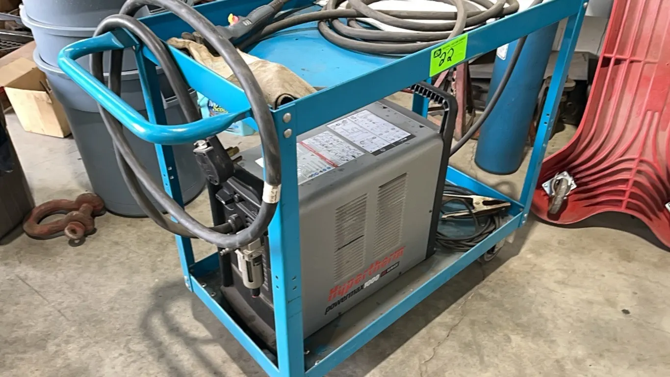 Hypertherm Powermax 1000 G3 Series Plasma Cutter on Cart