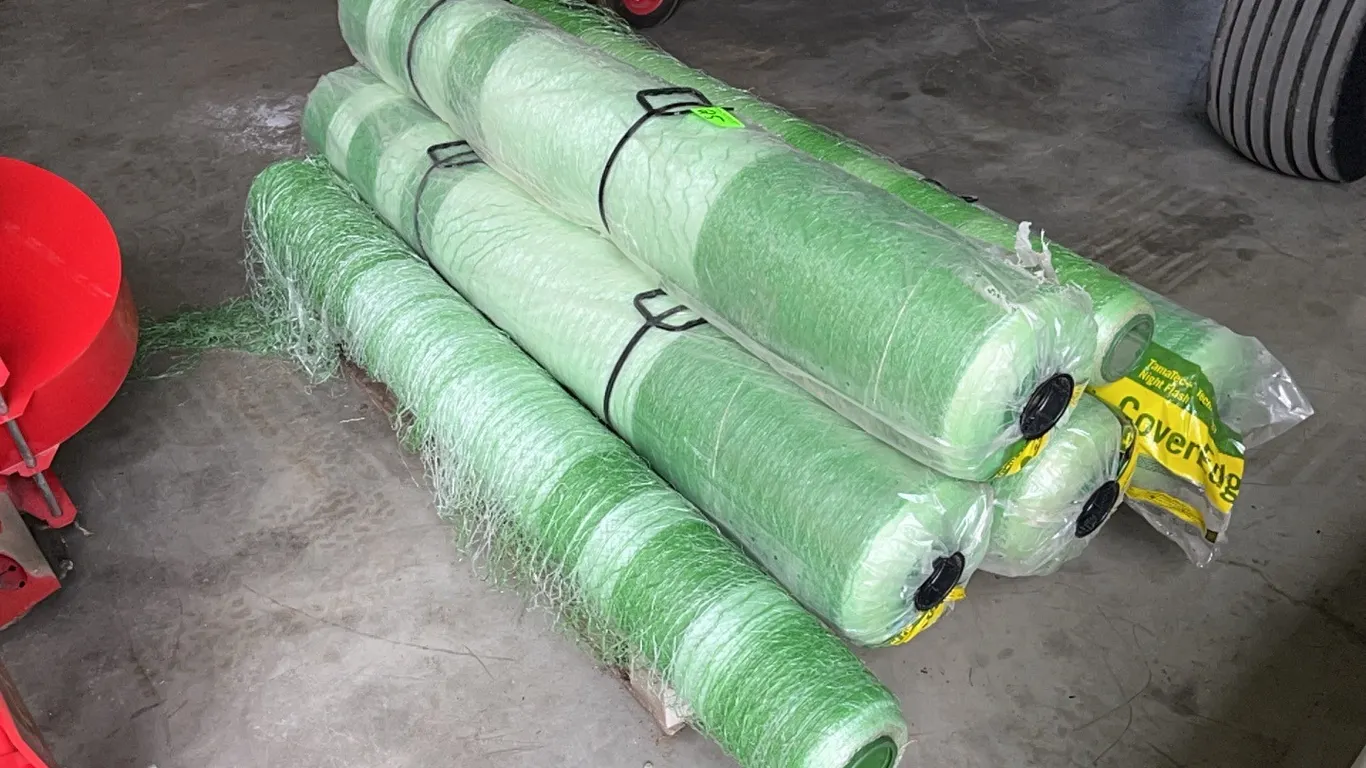 (4) Full Rolls and (2) Partial Rolls of John Deere Cover Edge Net Wrap